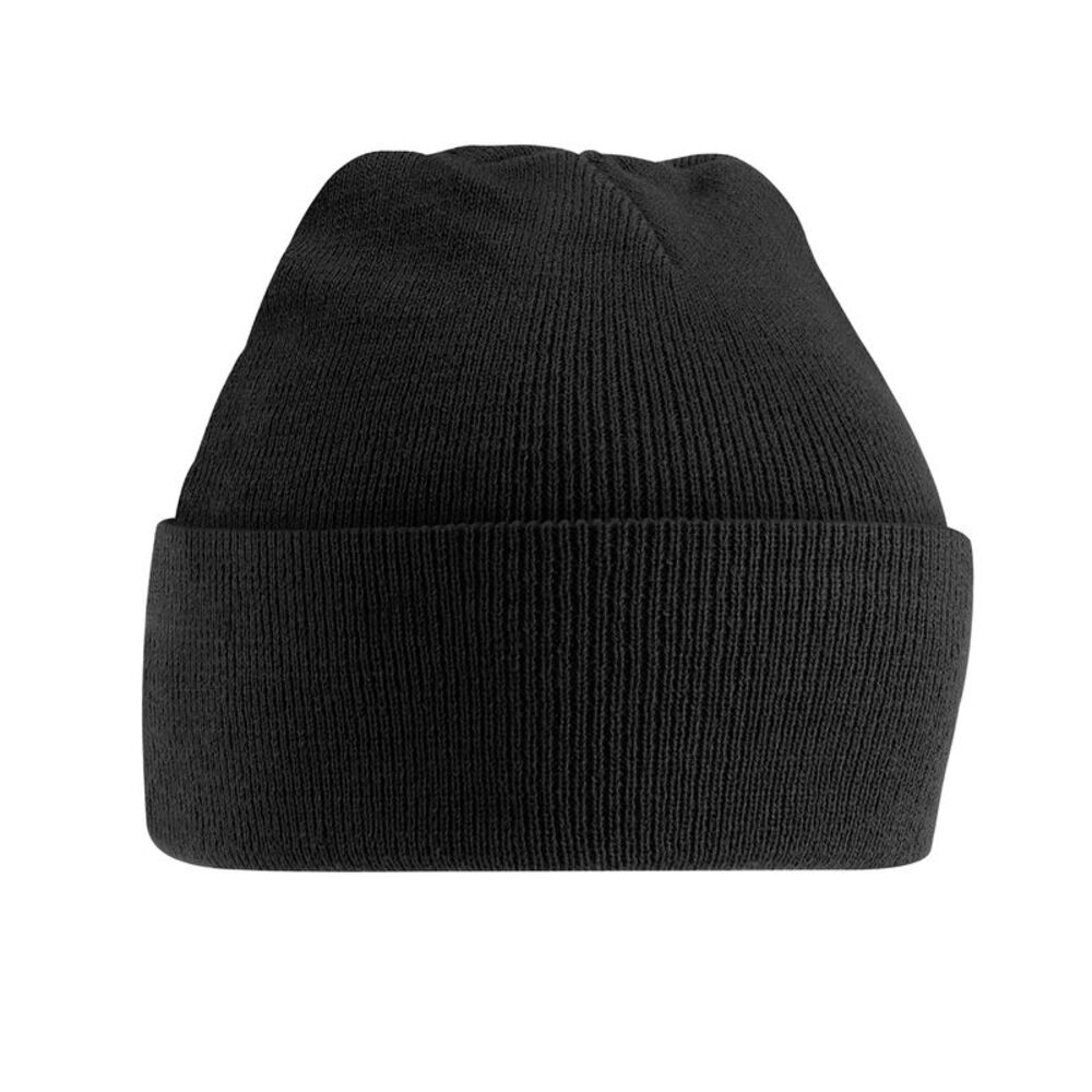 Beechfield Childrens/Kids Knitted Beanie / Black